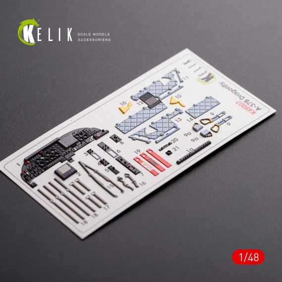 1/48 Cessna A-37B Dragon Fly interior 3D decals