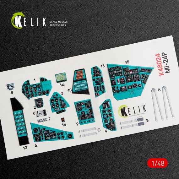 1/48 Mil MI-24P interior 3D decals