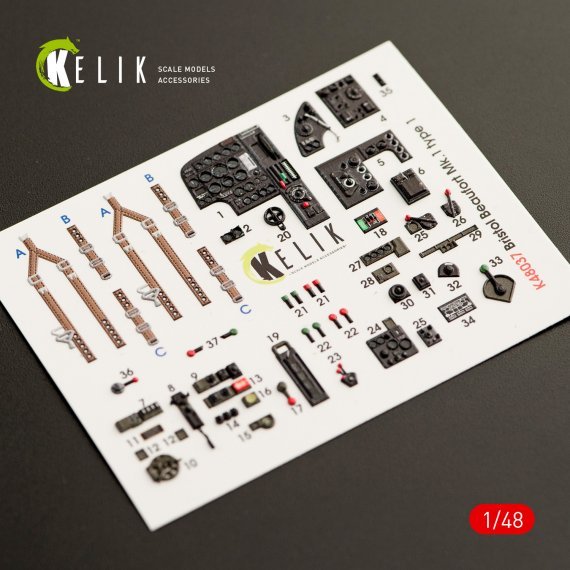 1/48 Bristol Beaufort Mk.I type 1 interior