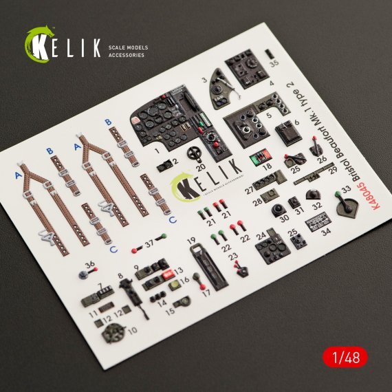 1/48 Bristol Beaufort Mk.I type 2 interior