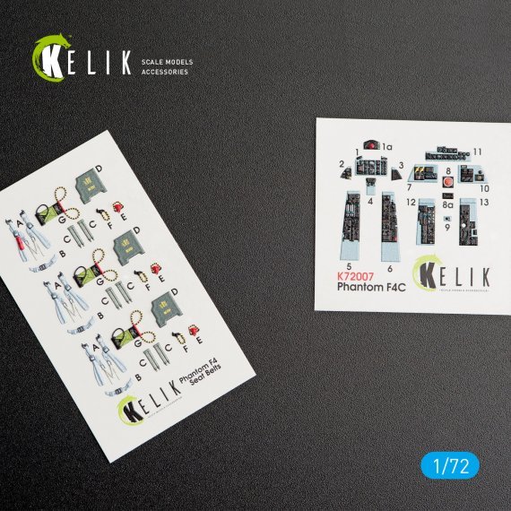 1/72 McDonnell F-4C Phantom II interior 3D decals