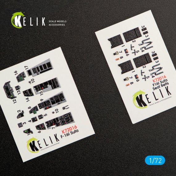 1/72 F-16I Sufa interior