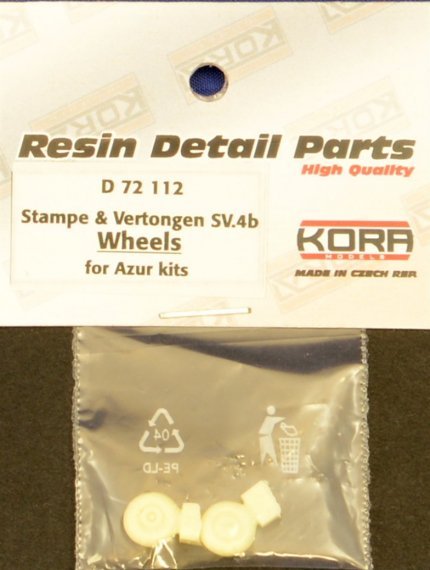 1/72 Wheels for Stampe&Vertongen S.V.4B