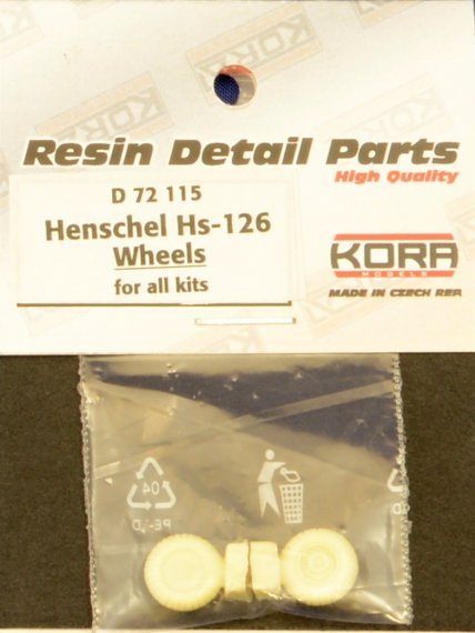 1/72 Wheels for Henschel Hs-126