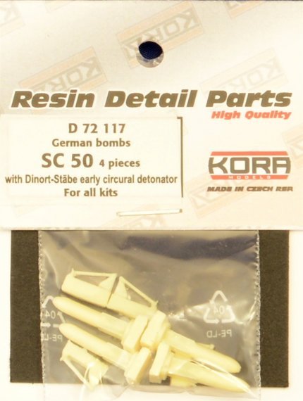 1/72 German bombs SC 50  set No.1