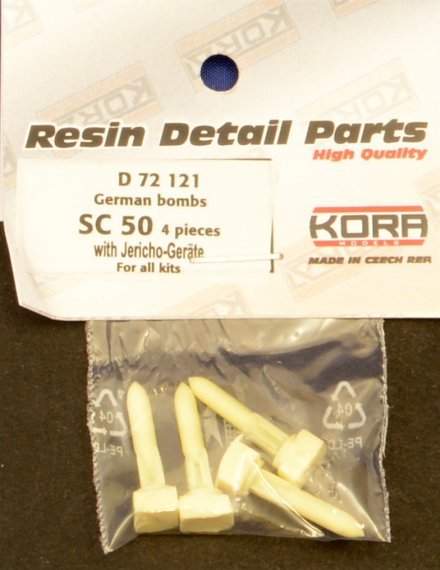 1/72 German bombs SC 50  set No.5