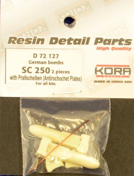 1/72 German bombs SC 250 w/ Prallscheiben