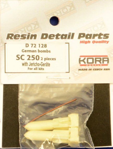 1/72 German bombs SC 250 w/ Jericho-Gerte