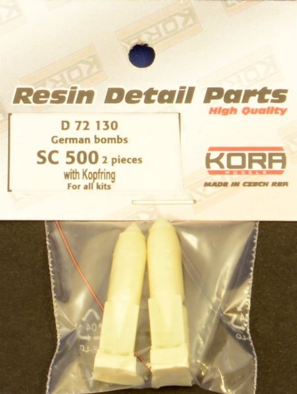 1/72 German bombs SC 500 w/ Kopfring