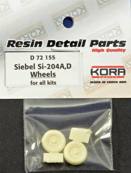 1/72 Wheels for Siebel Si-204A, Si-204D