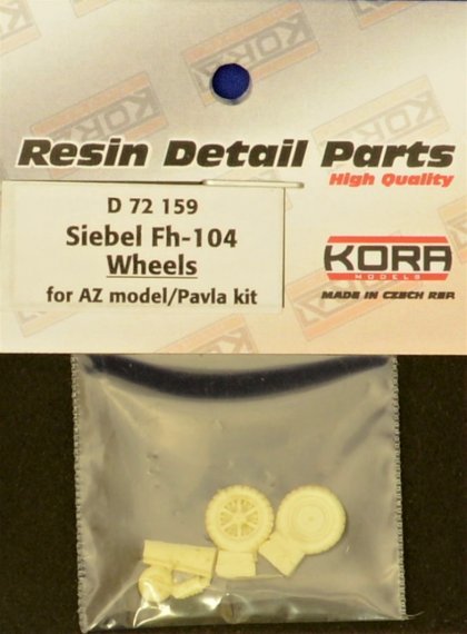 1/72 Wheels for Siebel Fh-104