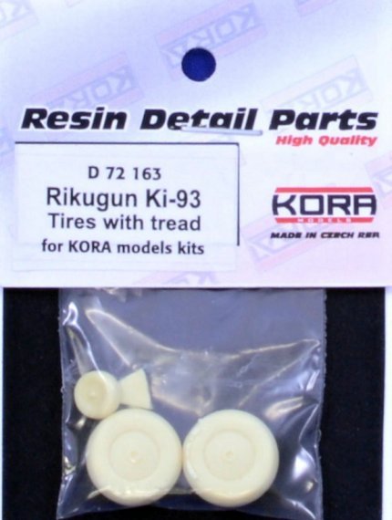 1/72 Wheels Rikugun Ki-93 Tires with tread
