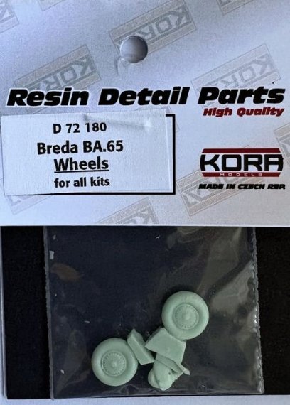 Roues Breda Ba.65 1/72 - 3 pi�ces