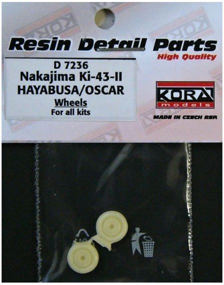 1/72 Wheels for Ki-43-II HAYABUSA/OSCAR