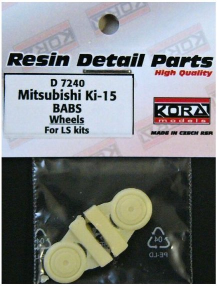 1/72 Wheels for Ki-15 BABS