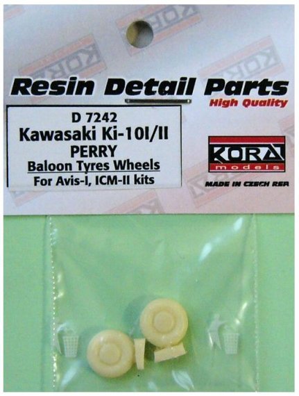 1/72 Wheels for Ki-10 I/II PERRY (ballon tyres)