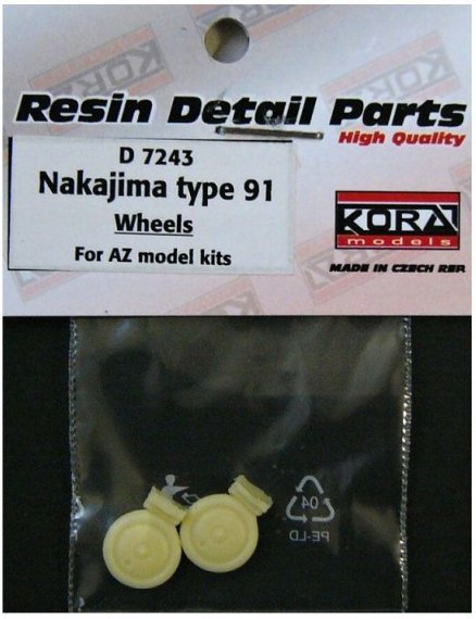 1/72 Wheels for Nakajima type 91