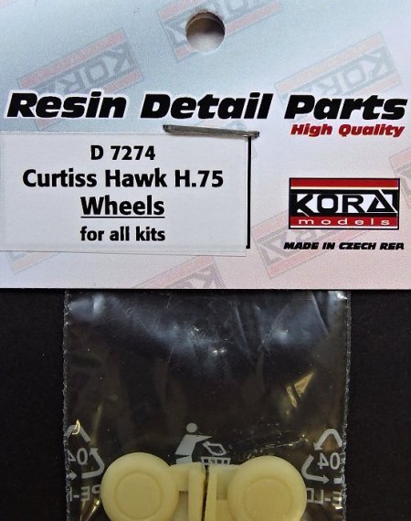 1/72 Wheels for Curtiss Hawk H.75
