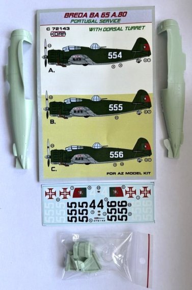KORA MODEL Ba-65A.80 Dorsal Turret 1/72 Portugal