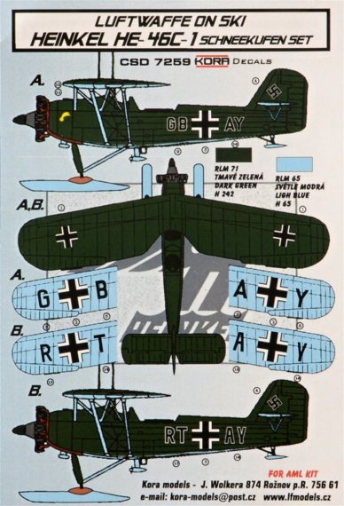 1/72 Heinkel He-46C-1 Ski