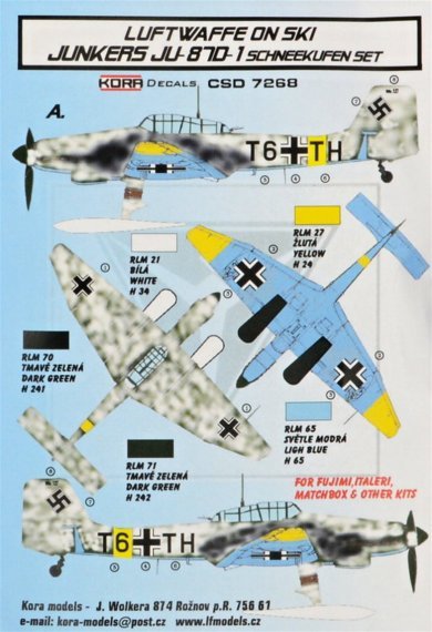 1/72 Ju-87D-1 Ski  Conversion set & decal