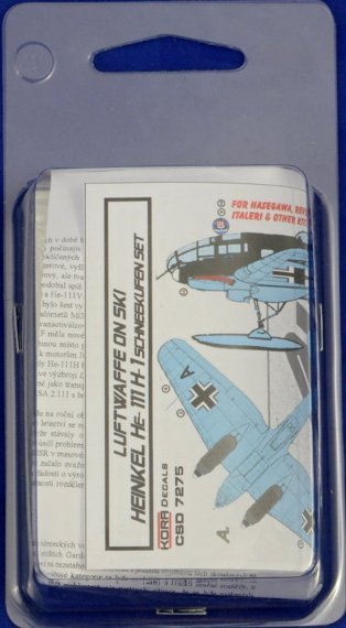 1/72 Heinkel He-111 H-1 Ski Conversion set & decal