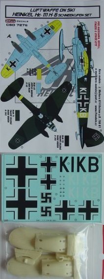 1/72 Heinkel He-111 H-6 Ski Conversion set & decal