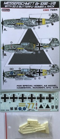 1/72 Sd 2 Butterfly bombs & rack and decals