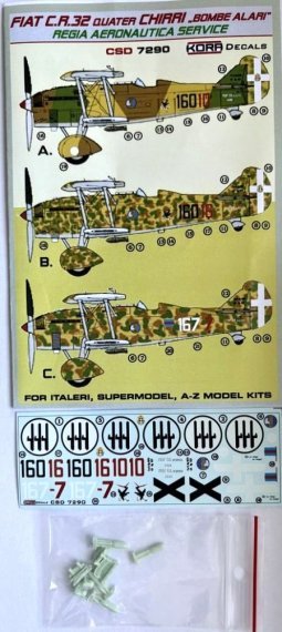 Kora Model Fiat CR.32 Chirri Regia Aeronautica 1/72
