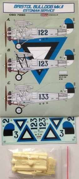 1/72 Br.Bulldog Mk.II Estonia Conversion set & decal