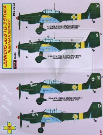 1/32 Decals Ju 87 D-3 Stuka (Romanian Service)