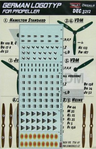 1/32 Decals German logotypes for propellers