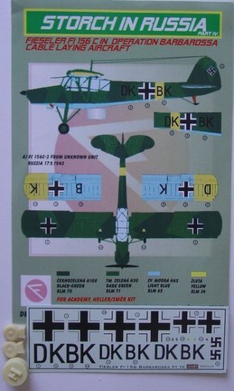 1/72 Decals Fiesler Fi-156C in Russia  Part IV.