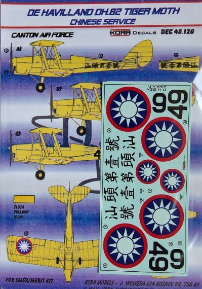 1/48 de Havilland DH.82 Tiger Moth Tiger Moth (Chinese Service)