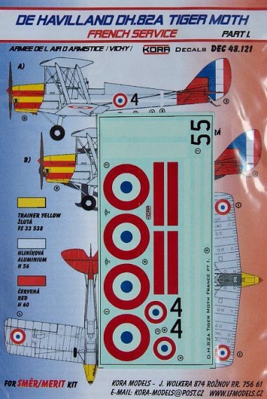 1/48 de Havilland DH.82A Tiger Moth (French Service) I.