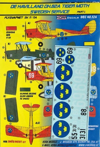 1/48 de Havilland DH.82A Tiger Moth (Swedish Service) Pt.I
