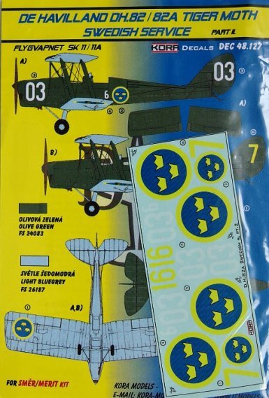 1/48 de Havilland DH.82/DH.82A Tiger Moth (Swedish Service) Pt.I