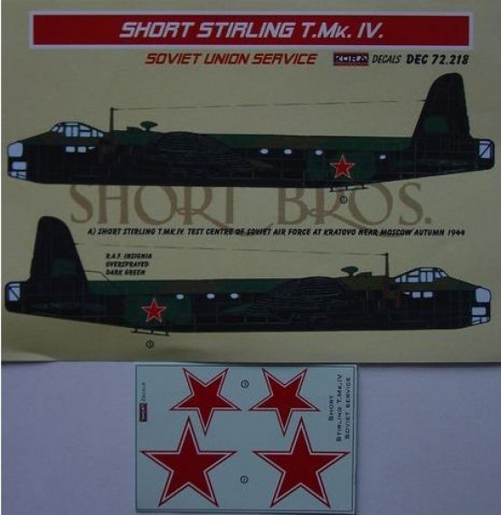 1/72 Decals Short Stirling T.Mk.IV Soviet Union