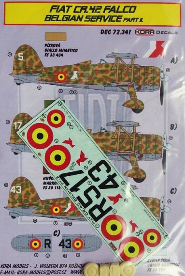 1/72 Fiat CR.42 Falco Belgian Service Part II
