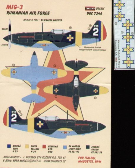 1/72 Mikoyan MiG-3 Romanian Air Force