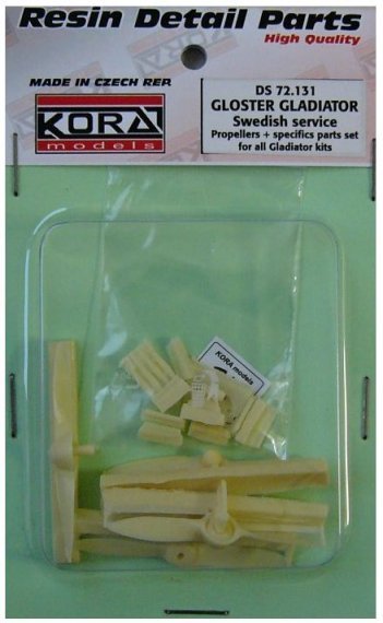 1/72 Gloster Gladiator  propellers + spec.parts