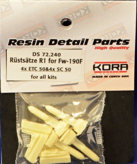 1/72 Rustsatze R1 for Focke-Wulf Fw 190F and 4 x SC50/ETC50