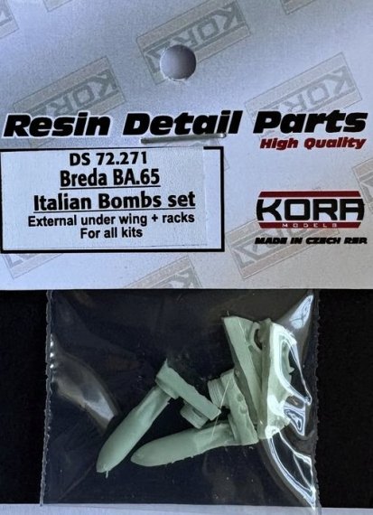 KORA Model Breda Ba.65 Italian Bombs Set 1/72