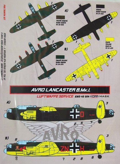 1/48 Avro Lancaster B.I Luftwaffe service (for Tamiya)[B.I/III]