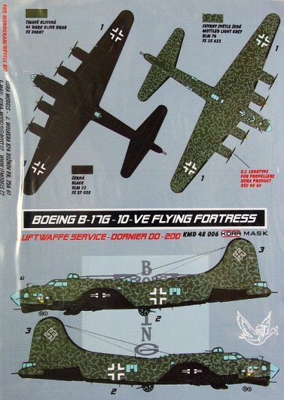 1/48 Boeing B-17G-10-VE Luftwaffe service