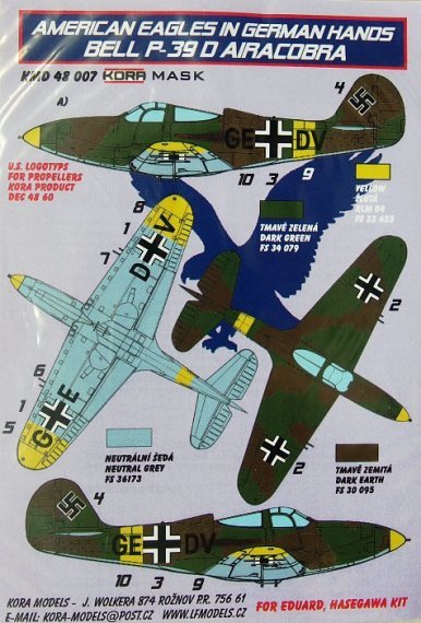 1/48 American Eagles in German hands Bell P-39D Airacobra
