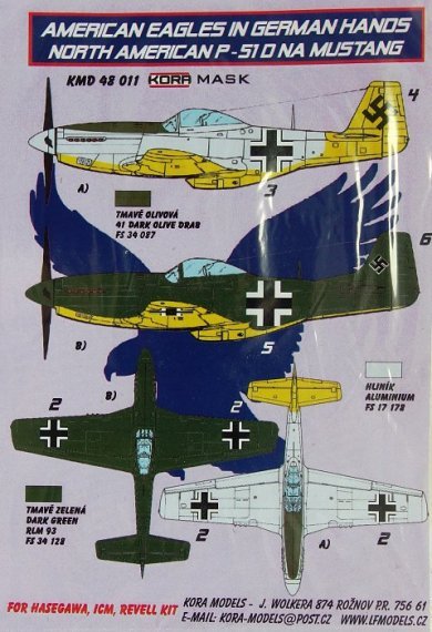 1/48 American Eagles in German Hands North American P-51D
