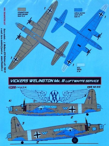 1/48 Vickers Wellington Mk.III Luftwaffe service