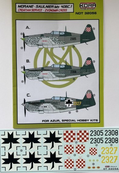 1/32 Decals MS 406C.1 Croatian Service Z.Cross