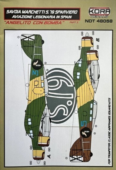 1/48 Decals SM.79 Sparviero Angelito Con Bomba